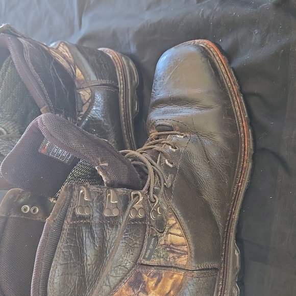 Ariat Men's Dark Brown Leather Boots - Picture 7 of 10